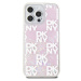 DKNY Liquid Glitter Checkered Pattern kryt iPhone 15 Pro Max růžový