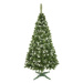 mamido  Umělý vánoční stromeček borovice se sněhem 220 cm