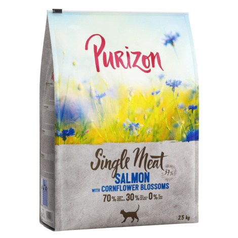 Purizon granule, 3 x 2,5 kg - 15 % sleva - Single Meat losos s květy chrpy