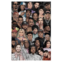 Plakát, Obraz - Hip Hop - Icons, (61 x 91.5 cm)