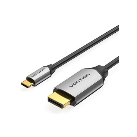 Vention USB-C to DP (DisplayPort) Cable 1.5M Black Aluminum Alloy Type