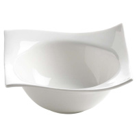 Bílý hluboký porcelánový talíř Motion – Maxwell & Williams