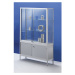 eurokraft pro Vitrína, provedení vitrína s ukládacími boxy, šířka 500 mm, 1 otočné dveře