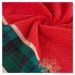 Bavlněný vánoční ručník s žakárovým okrajem