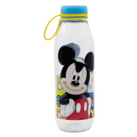 STOR - Plastová láhev se silikonovým poutkem MICKEY MOUSE, 650ml, 14835