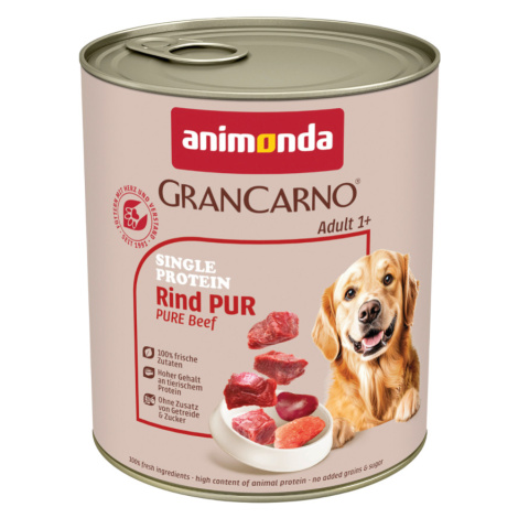 Animonda GranCarno Adult Single Protein 6 x 800 g - čisté hovězí