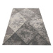 Originální šedý koberec do obývacího pokoje s motivem kosočtverců Šířka: 160 cm | Délka: 220 cm
