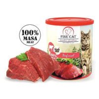 Fine Cat FoN konzerva pro kočky hovězí 100 % masa 2 × 800 g