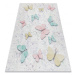 Dywany Łuszczów Dětský kusový koberec Bambino 1610 Butterflies cream - 140x190 cm