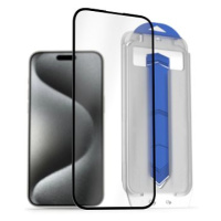 AlzaGuard 2.5D Glass EasyFit DustFree 2 Pack pro iPhone 15 Pro Max s instalačním rámečkem