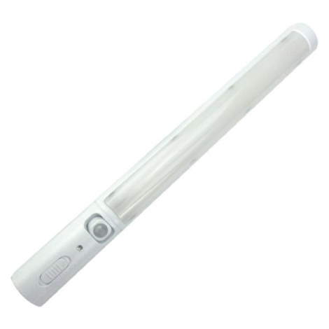 Magnetické LED světlo do skříně s čidlem pohybu 0,7W 87lm 26cm, teplá, na 3 AA baterie