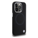 BMW hard silikonové pouzdro na iPhone 15 PRO 6.1" black Signature Liquid Silicone MagSafe