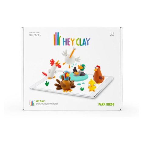 Hey Clay Kreativní sada - Ptáci z farmy -  TM Toys
