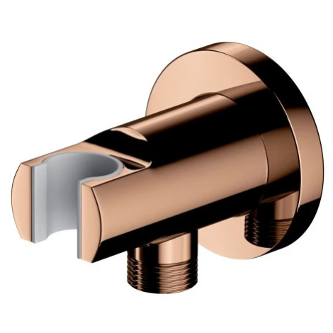 OMNIRES Sprchový držák s vyústěním, kartáčovaná měď 8873CP