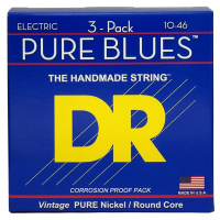 DR Strings PHR-10 Pure Blues 3-Pack Struny pro elektrickou kytaru