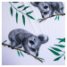 Jerry Fabrics Bavlněné napínací prostěradlo 90x200 + 25cm - Koala