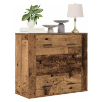 vidaXL Příborník old wood 80x33x70 cm kompozitní dřevo