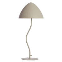 Světle šedá stolní lampa s kovovým stínidlem (výška 67 cm) Elimo – Light & Living