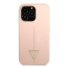 Guess GUHCP13XSLTGP hard silikonové pouzdro iPhone 13 Pro MAX 6.7" pink Silicone Triangle