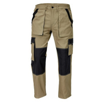 Letní montérkové pracovní kalhoty MAX SUMMER, písková/černá