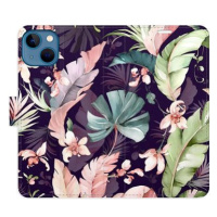 iSaprio flip pouzdro Flower Pattern 08 pro iPhone 13