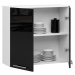 Ak furniture Závěsná kuchyňská skříňka Olivie W 80 cm bílo-černá