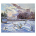 Obrazová reprodukce Winter Geese in Church Meadow, Timothy Easton, 40 × 34.6 cm