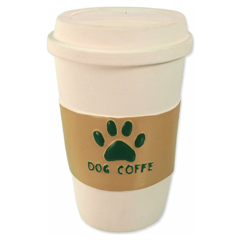Hračka DF Latex kelímek káva se zvukem bílá 12cm Dog Fantasy