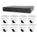 Kamerový set 1x AVTECH NVR AVH2109AX a 8x 2MPX IP Dome kamera AVTECH DGM2203ASVSEP + 8x Kabel UT