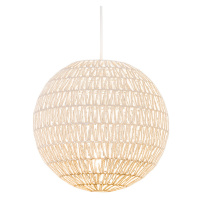 Retro závěsná lampa bílá 40 cm - Lina Ball 40