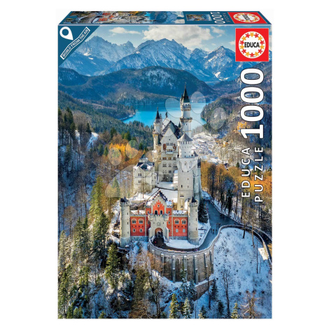 Puzzle Neuschwanstein Castle Educa 1000 dílků a Fix lepidlo