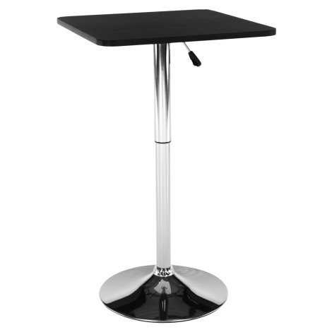 Barový stůl s nastavitelnou výškou, černá, 84-110, FLORIAN Tempo Kondela