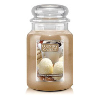 Country Candle Svíčka ve skleněné dóze, Kokosový marshmallow, 680 g