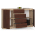 Ak furniture Komoda Tove K 160,4 cm dub sonoma/wenge