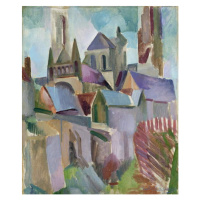 Delaunay, Robert - Obrazová reprodukce Towers of Laon, 1912, (35 x 40 cm)