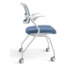 Konferenční židle na kolečkách Bestuhl U20 WHITE — více barev, stohovatelná Zelená