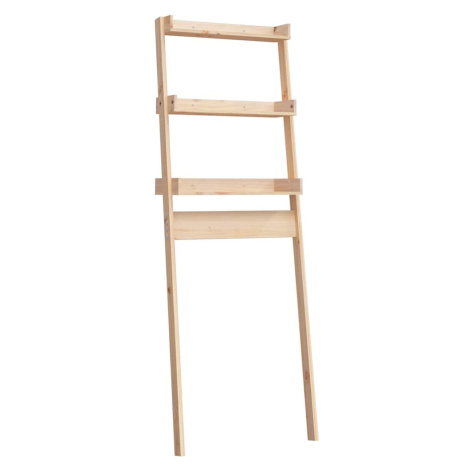 vidaXL Toaletní regál 63,5 x 32 x 179 cm masivní borové dřevo