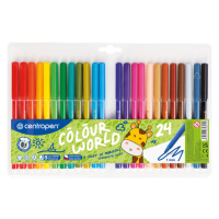 Centropen Popisovač COLOUR WORLD 7550 trojboký - sada 24 barev