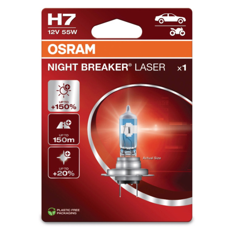 OSRAM Autožárovka Night Breaker Laser (Next Gen) H7, 55W, 12V, 1 ks (BLI ECO)