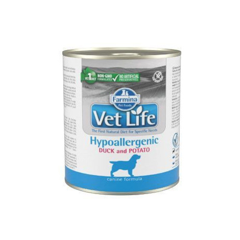 Vet Life Natural Dog konz. Hypoaller Duck&Potato 300g