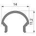 Light Impressions Reprofil kryt R-01-08 matt 75% průhlednost 2000 mm 984503