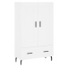 vidaXL Skříň highboard bílá 69,5 x 31 x 115 cm kompozitní dřevo