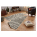 NORTHRUGS - Hanse Home koberce Kusový koberec Twin-Wendeteppiche 103124 schwarz creme – na ven i