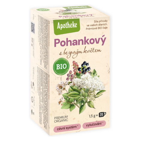 Apotheke BIO Pohankový čaj s bezovým květem nálevové sáčky 20x1,5 g
