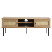 TV stolek v dekoru dubu v přírodní barvě 120x43 cm Pensacola – Unique Furniture