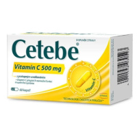 Cetebe Vitamín C 500 mg 60 kapslí