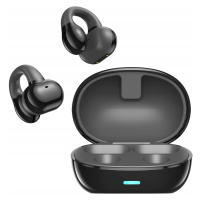 Bezdrátová Bluetooth Tws sluchátka Ows černé klipy kostní vedení
