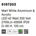 NOVA LUCE závěsné svítidlo RANDO matný bílý hliník a akryl LED 42W 230V 4000K IP20 6167203