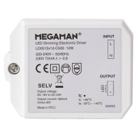 Megaman LED ovladač pro Rico HR, stmívací U-DIM, 12 W