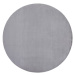 Dywany Lusczow Kulatý koberec BUNNY stříbrný